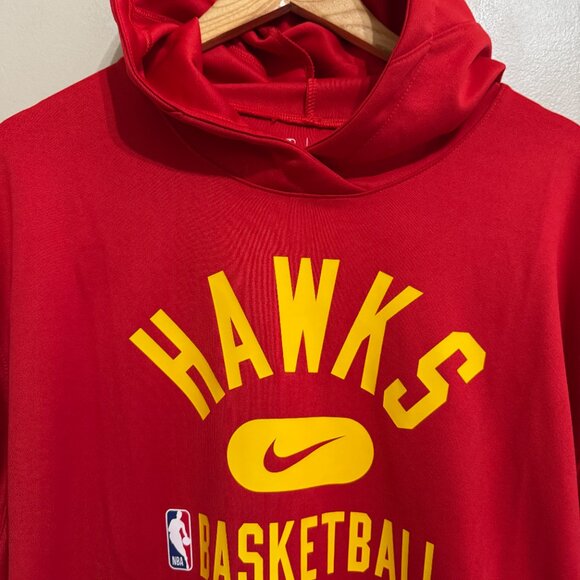 Nike NBA Atlanta Hawks Basketball Team Issue Practice Warm-up Hoodie Men 2XL NEW - Picture 3 of 6
